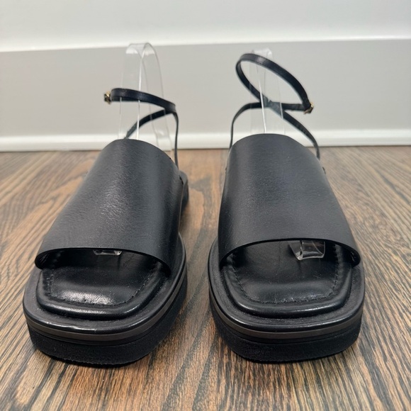 Victoria Beckham black leather sandals Made in Italy - Picture 3 of 7